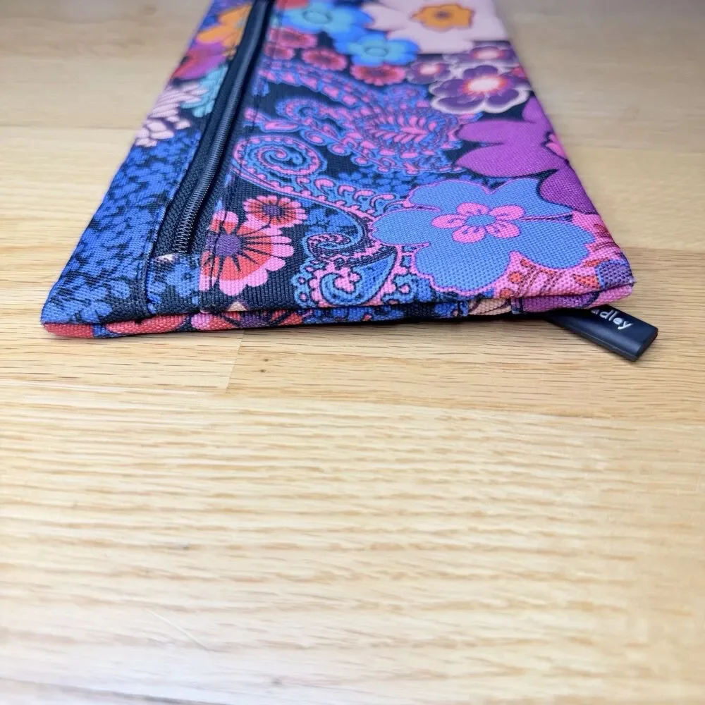 Vera Bradley Floral Fiesta Zip Pouch Cosmetic Pencil Case Multi GUC Maximalism